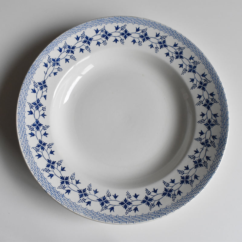 Vintage Deep Plate, Moulin des Loups Bleuets A