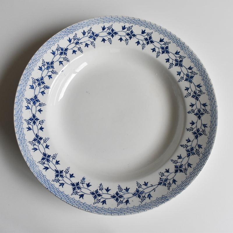 Vintage Deep Plate Moulin des Loups Bleuets C