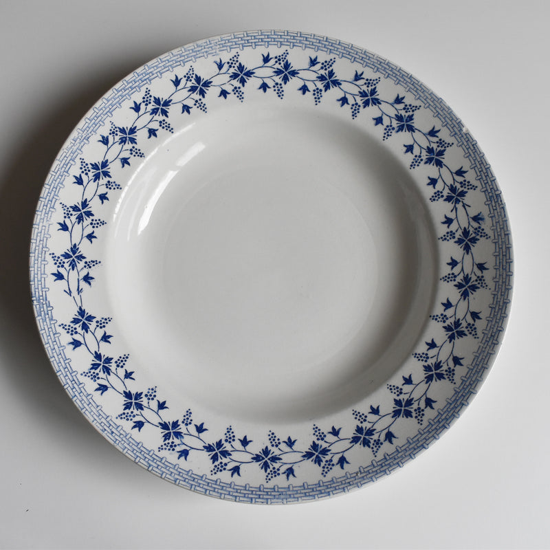 Vintage Deep Plate: Moulin des Loups Bleuets D (On display at our Osaka store)