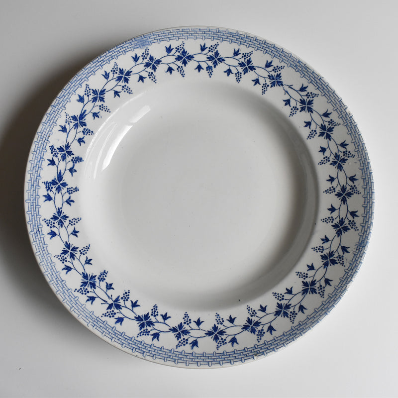 Vintage Deep Plate Moulin des Loups Bleuets F