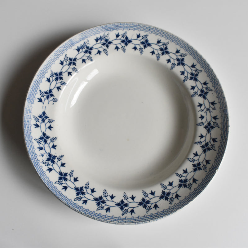 Vintage Deep Plate Moulin des Loups Bleuets G