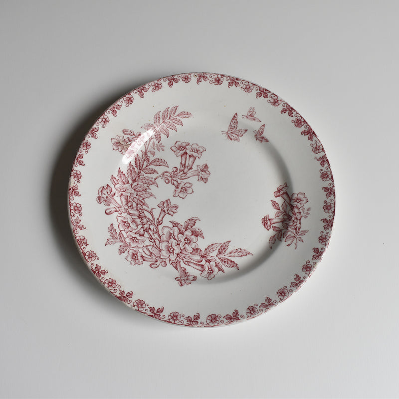 Antique dessert plate, Saint-Amand Denise
