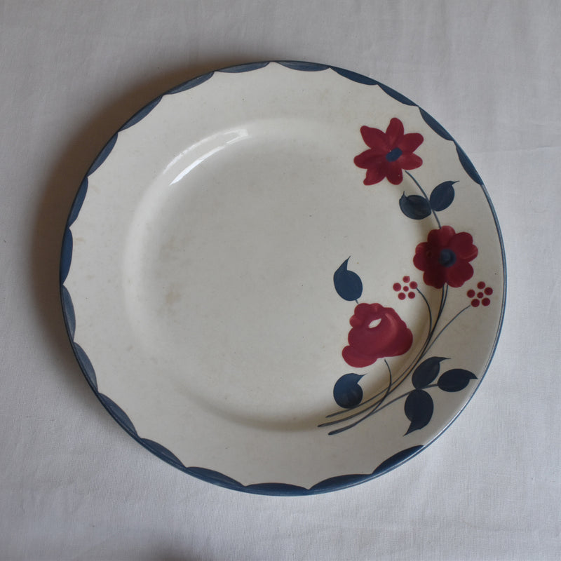 Antique Plate Sarreguemines Moustiers E