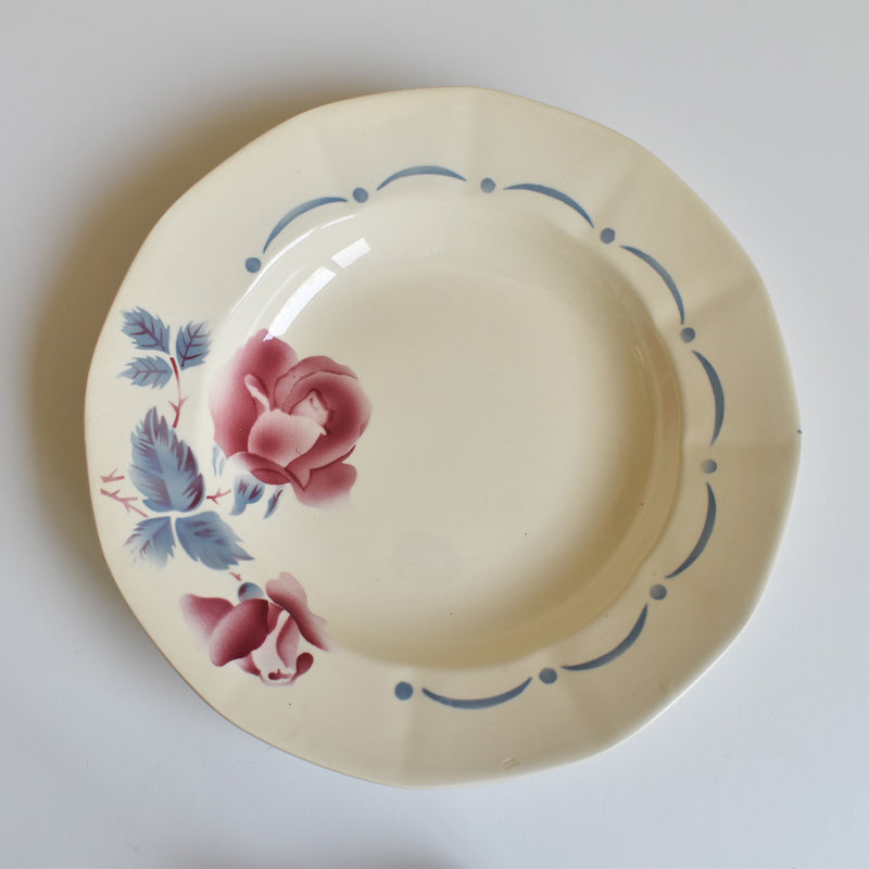 Vintage Deep Plate Digoin & Sarreguemines Boulogne