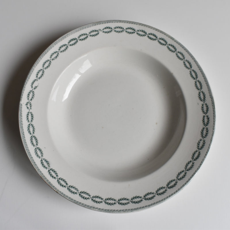Antique Deep Plate, U&C Sarreguemines Nobilis