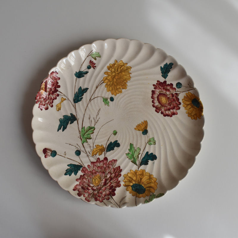 Antique Plate: W.A.A. & Cie Chrysanthemum