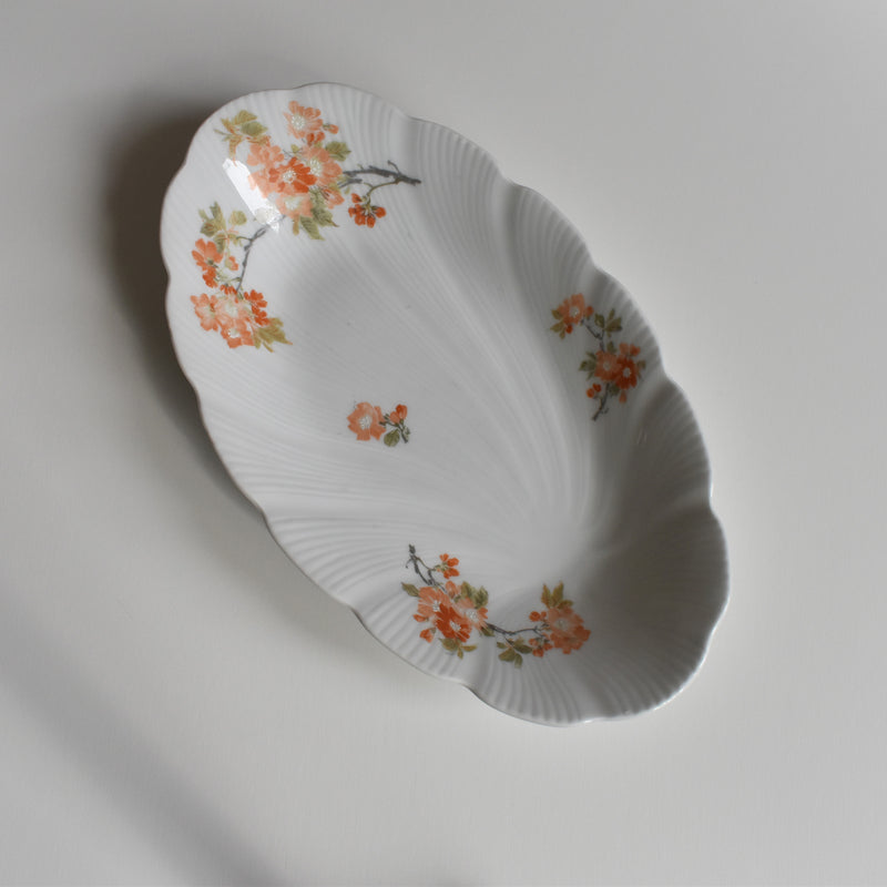 Vintage Lavier LeClair Limoges Orange Flower A