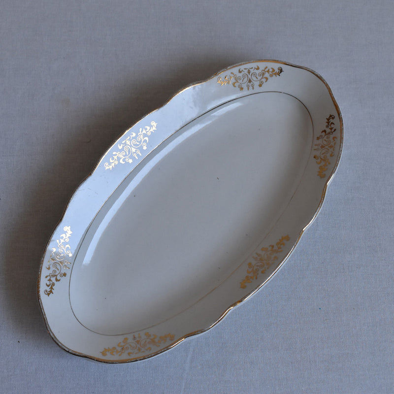 Vintage double serving dish - K&G Luneville