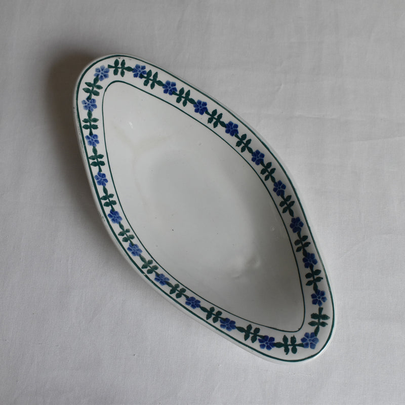 Antique Raviere Saint Amand Fleur Bleu