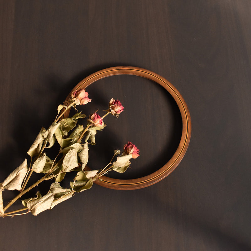 Antique Frame, Round, Marquetry A