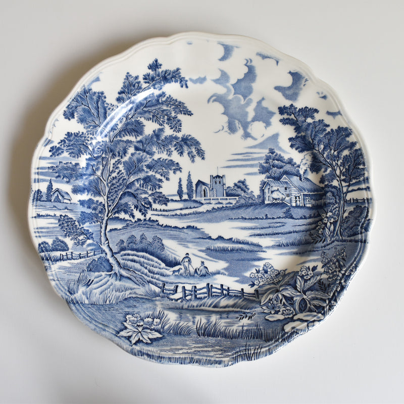 Vintage Luneville English Style C Large Plate