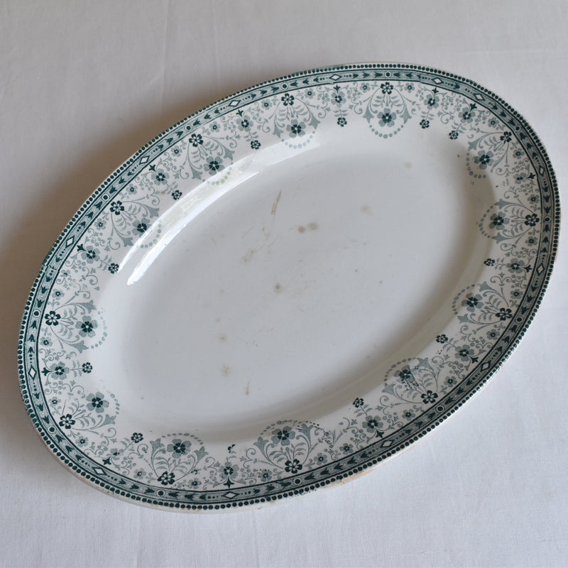 Antique Oval Platter, Saint Amand & Hamage, Marceau