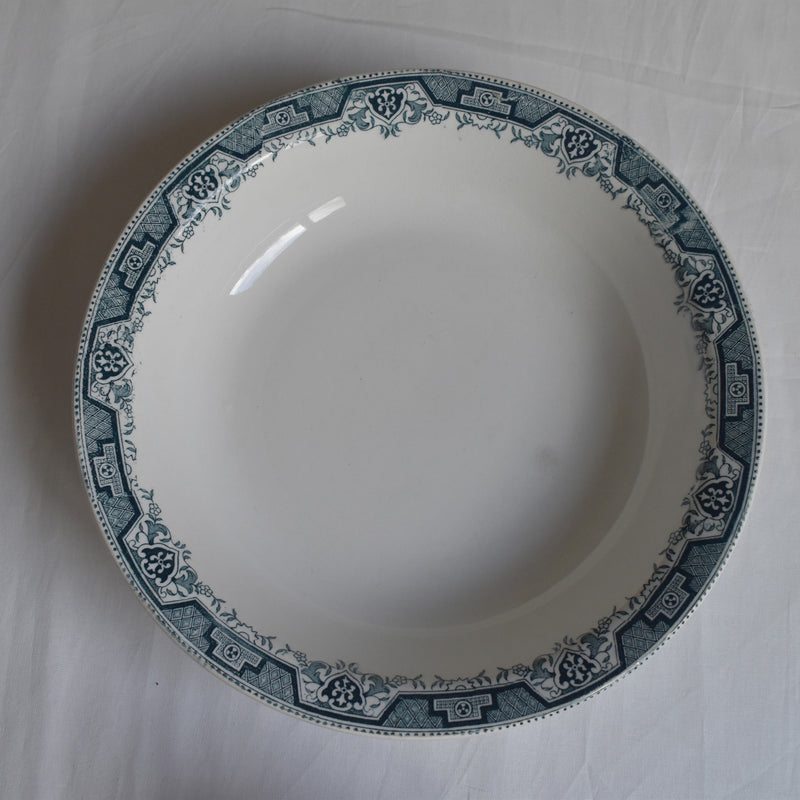 Antique Deep Plate St. Amand Maroc