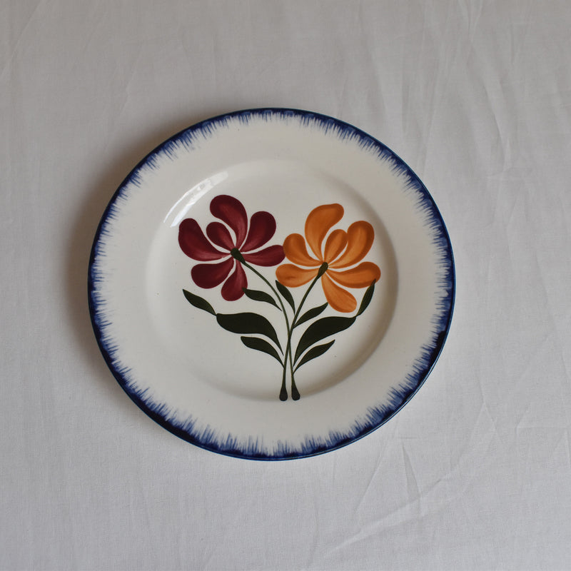Antique Dessert Plate - Salins, Campagne E