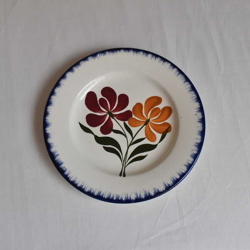 Antique Dessert Plate Salins Campagne G