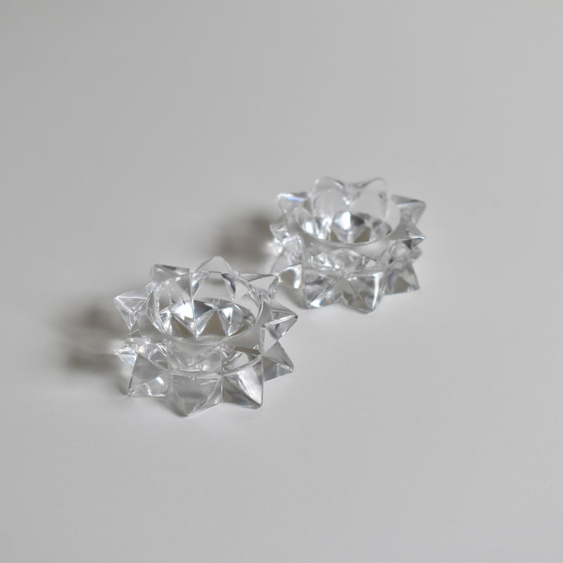 Vintage Saint Louis Crystal Salt Cellars - Set of 2