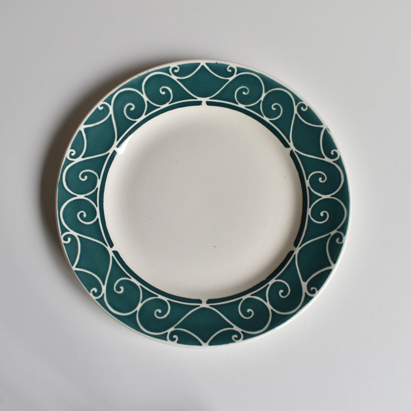 Vintage Dessert Plate Digoin & Sarreguemines Alain A