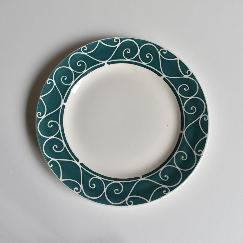 Vintage Dessert Plate Digoin & Sarreguemines Alain C