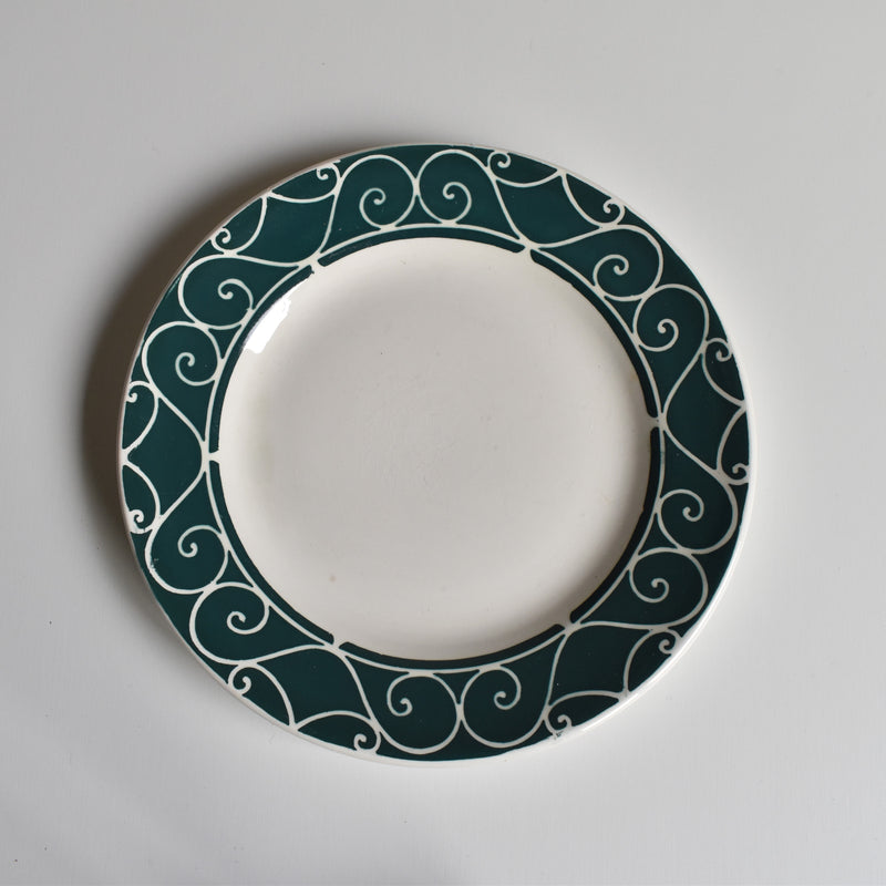 Vintage dessert plate Digoin & Sarreguemines Alain E