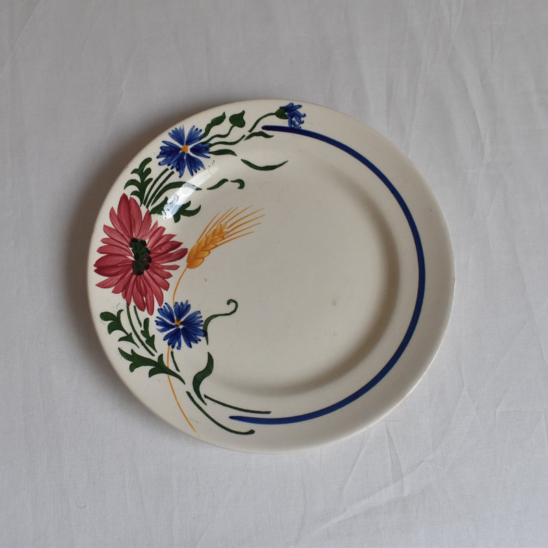 Vintage Dessert Plate Sarreguemines Messidor C