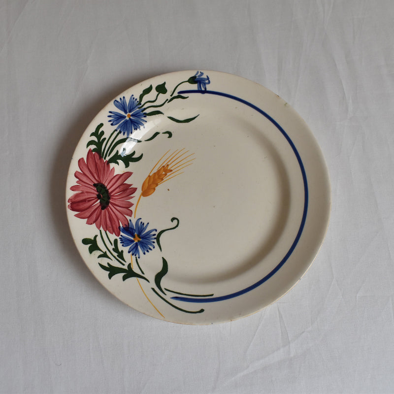 Vintage Dessert Plate Sarreguemines Messidor E