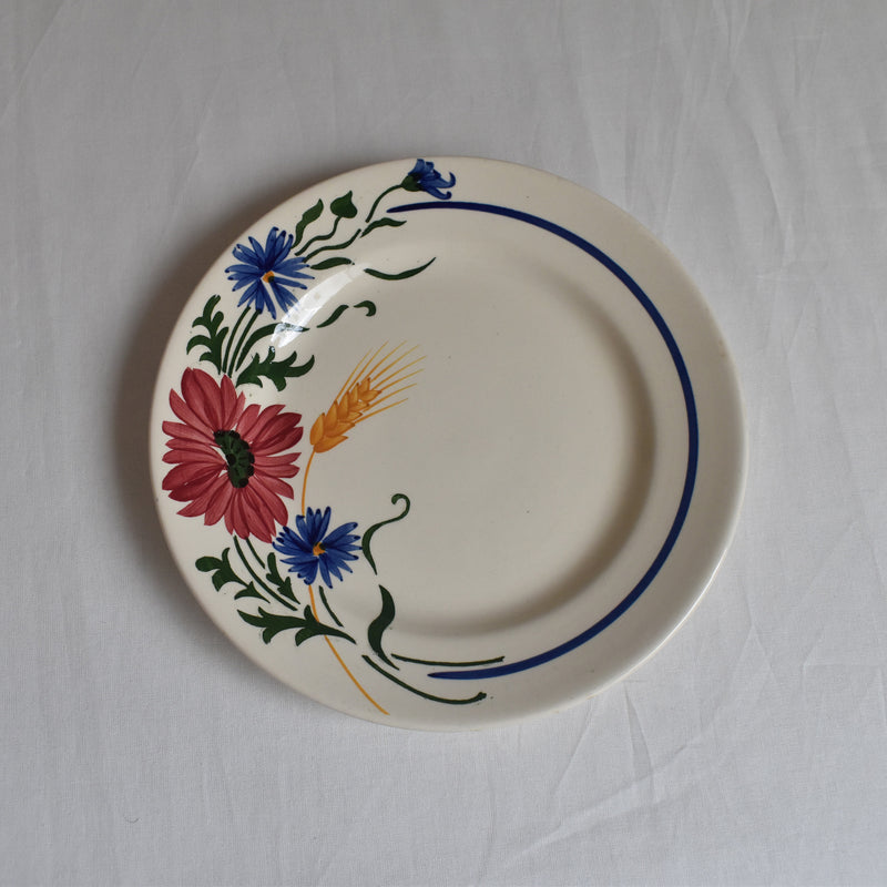 Vintage Dessert Plate Sarreguemines Messidor F