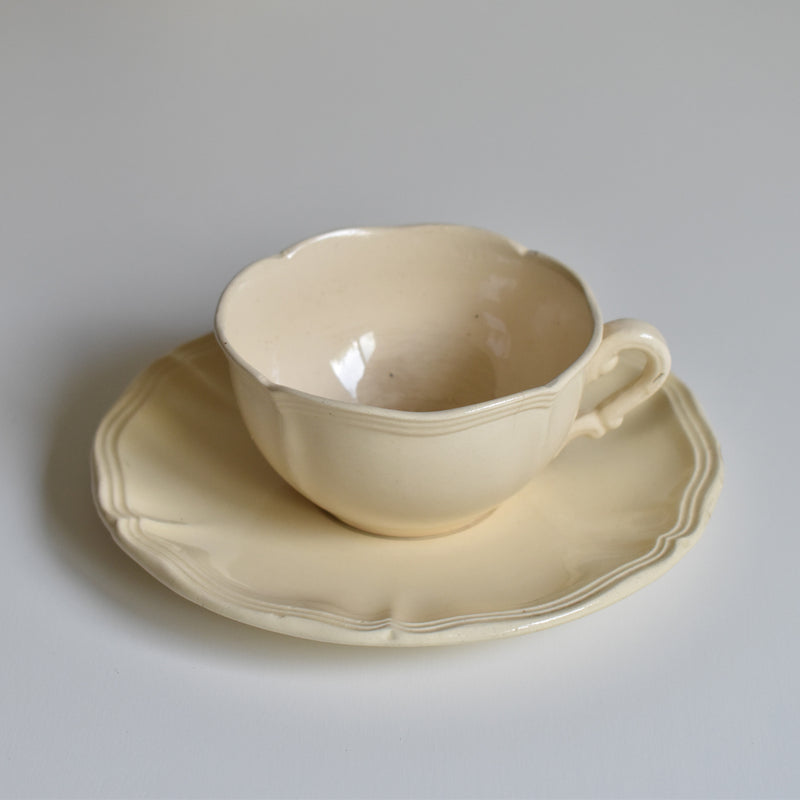 Vintage Teacup & Saucer - Scalloped Edge B