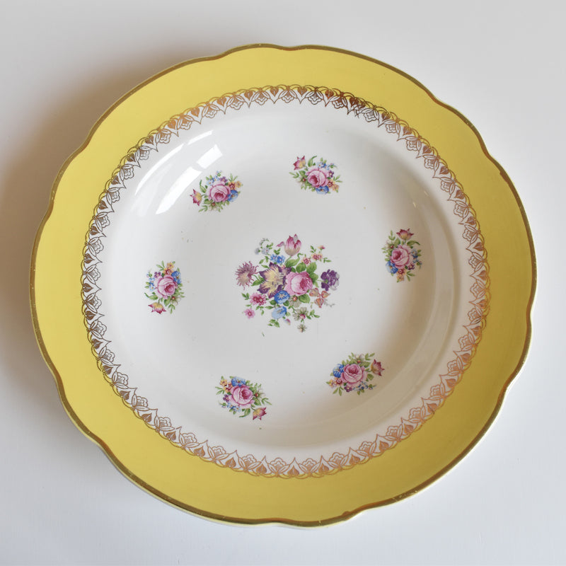 Vintage Deep Plate, Digoin & Sarreguemines, Graziella A