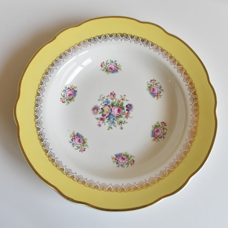 Vintage Deep Plate Digoin & Sarreguemines Graziella C