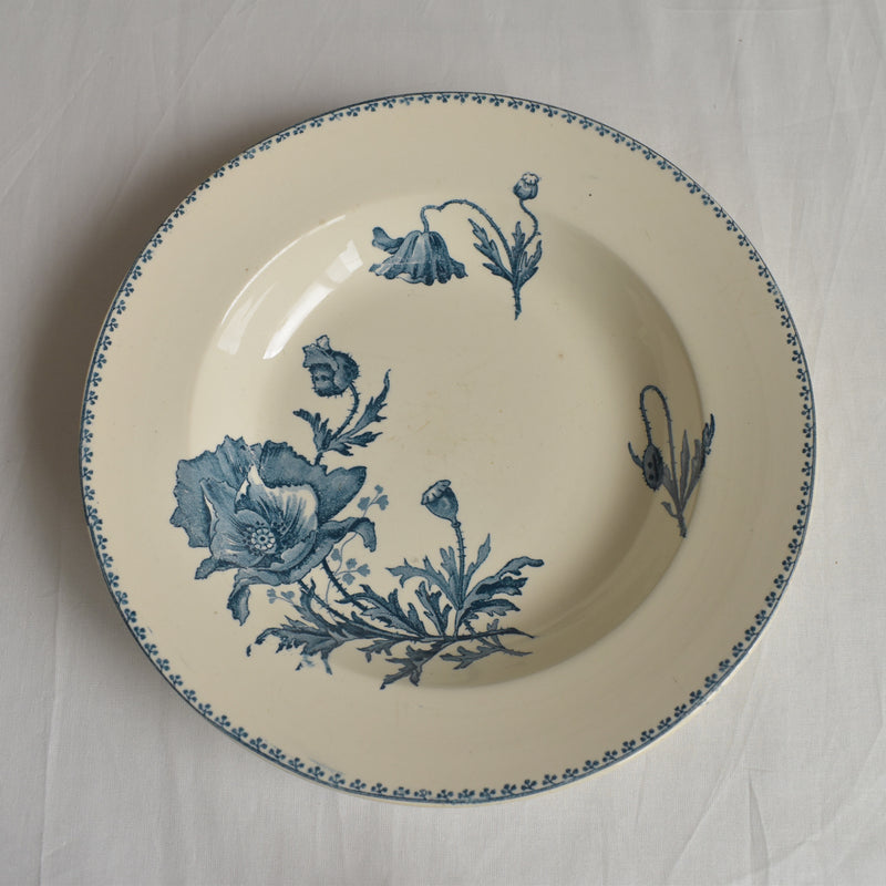 Antique deep plate U&C Sarreguemines Feria C