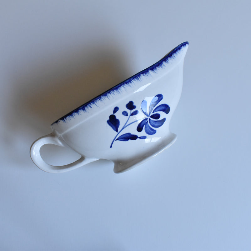 Antique Sauce Boat, Sarreguemines Thebes