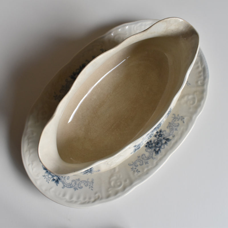 Antique Sauce Boat U&C Sarreguemines Aïda A