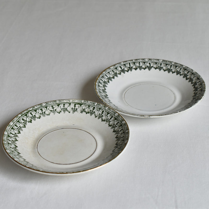 Antique Empire Badonviller Saucers (Set of 2) A