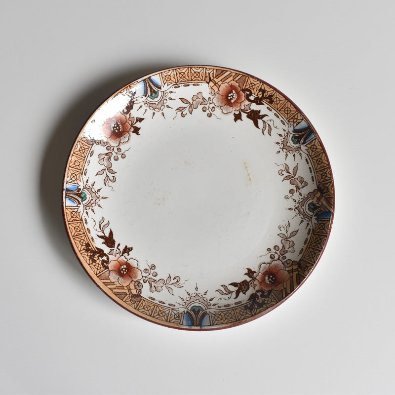 Antique saucer Sarreguemines Kyoto F