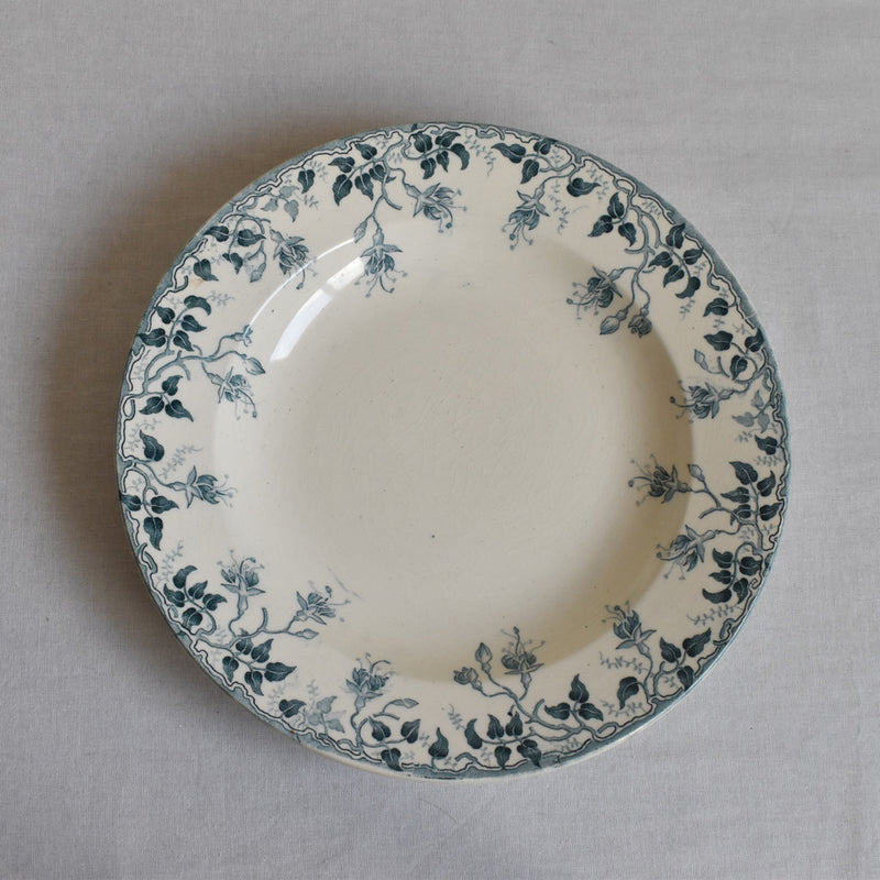 Antique Deep Plate E.Bourgeois B