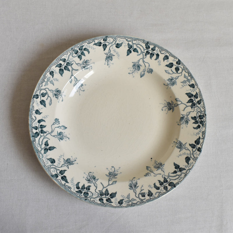 Antique Deep Plate - E. Bourgeois C
