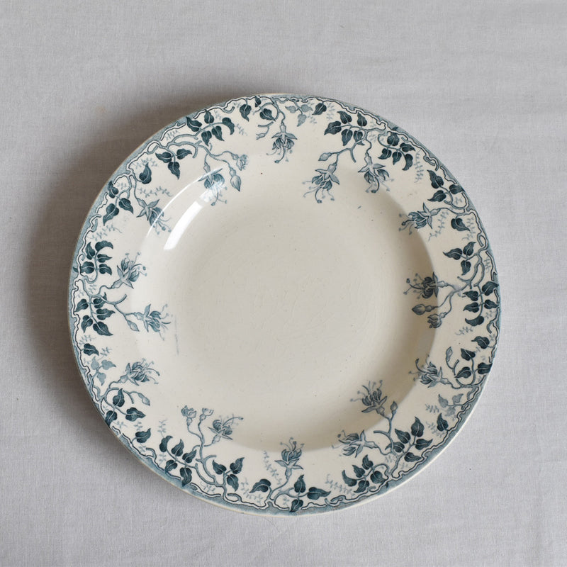 Antique Deep Plate - E. Bourgeois D