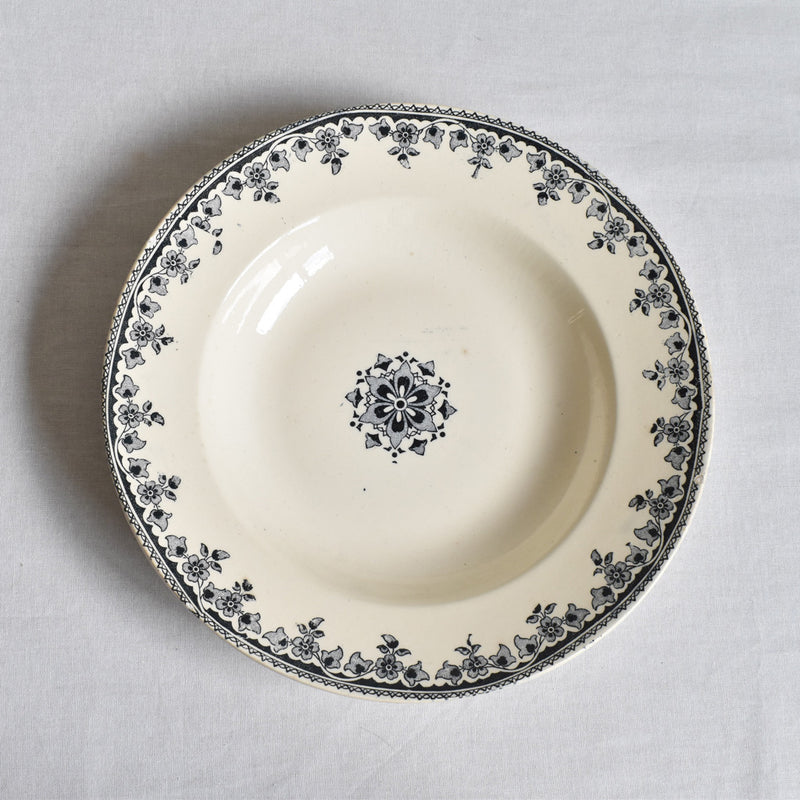 Antique Deep Plate HB&Cie Gagny C