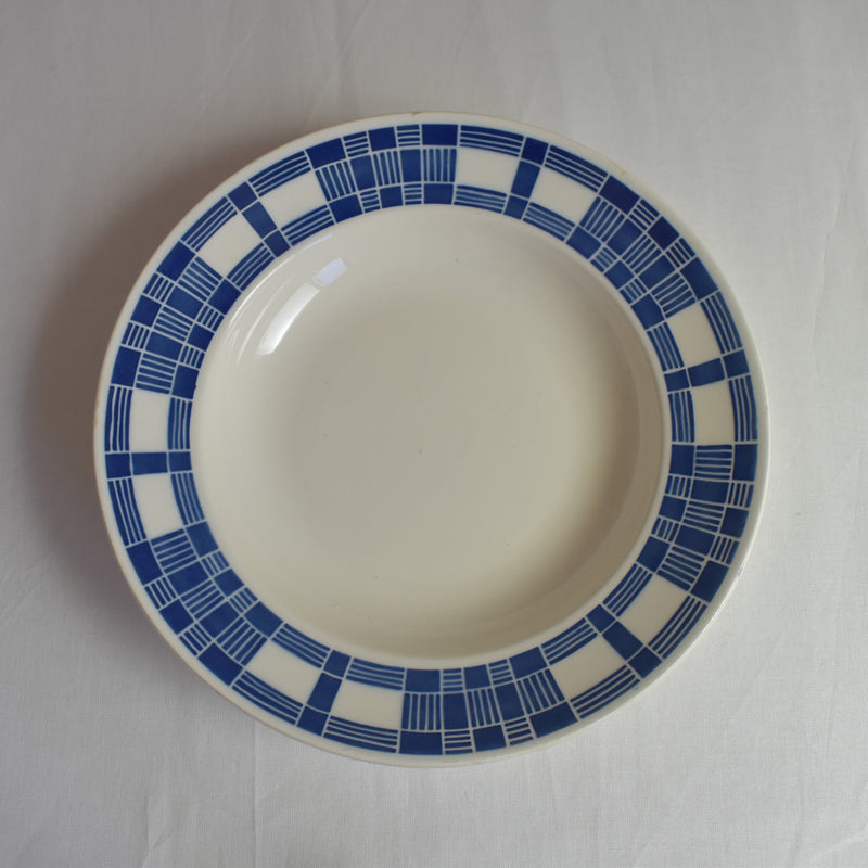 Antique Deep Plate Badonviller Aurore B