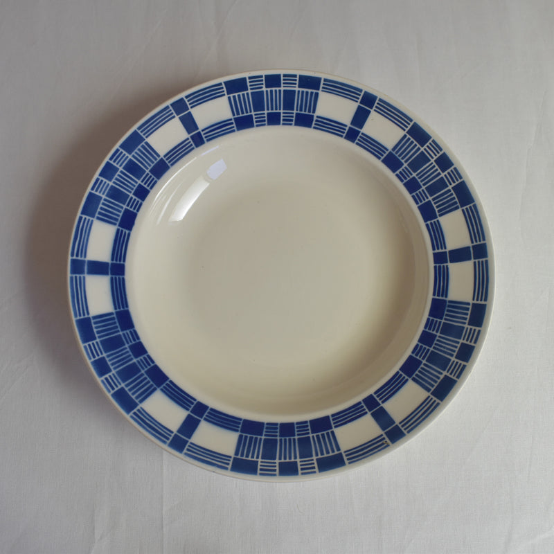 Antique deep plate, Badonviller, Aurore D