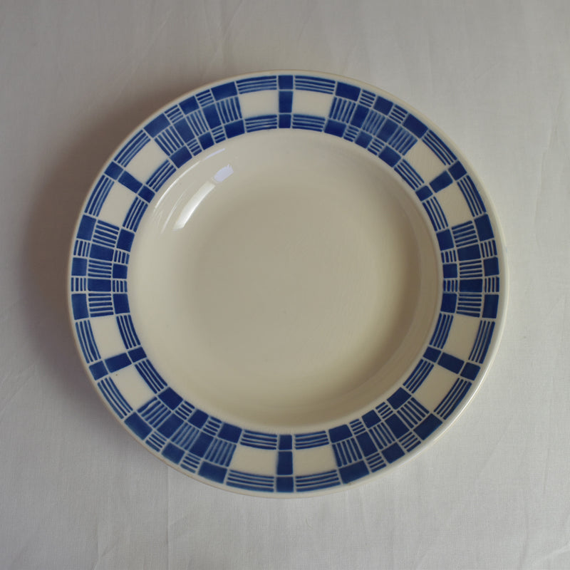 Antique Deep Plate, Badonviller, Aurore E