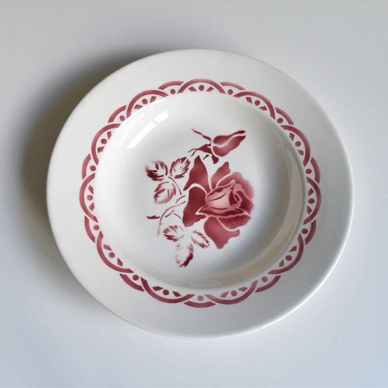 Vintage Deep Plate Digoin & Sarreguemines Michel B