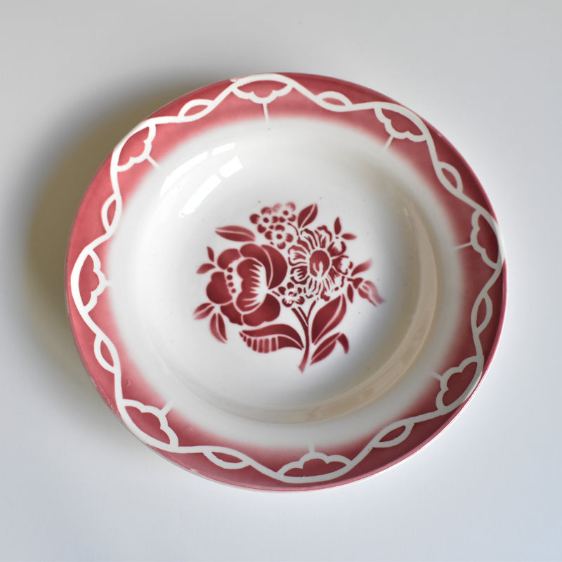 Vintage Deep Plate, Digoin & Sarreguemines "Odette A"