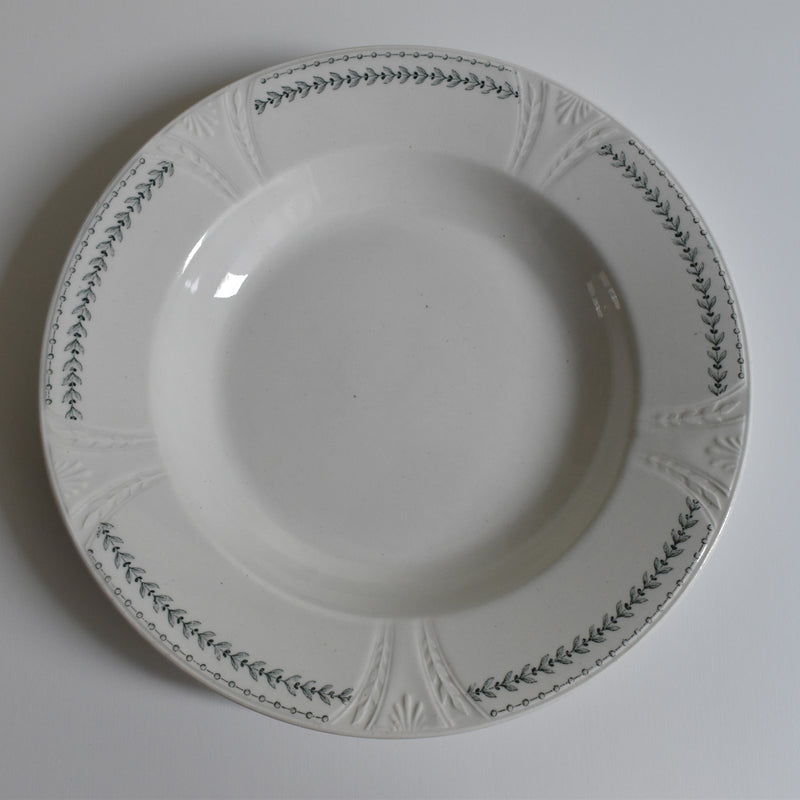 Antique Deep Plate Gien Rivoli A