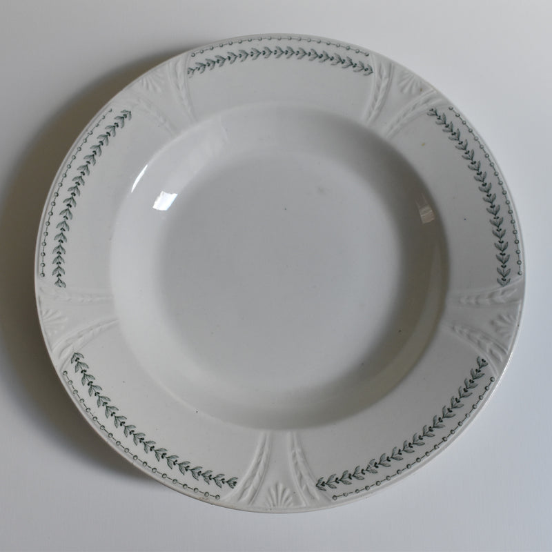 Antique Deep Plate, Gien Rivoli B