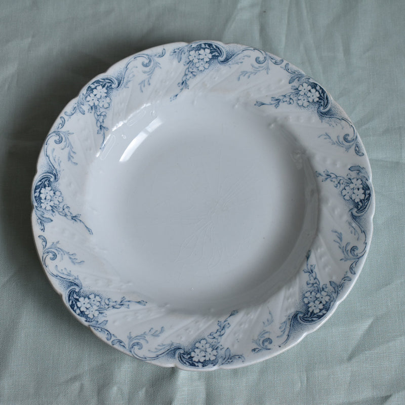 Antique Deep Plate Luneville Angèle B