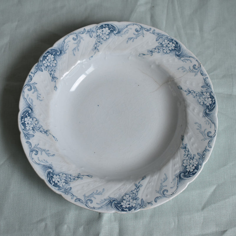 Antique Deep Plate - Lunéville Angèle D