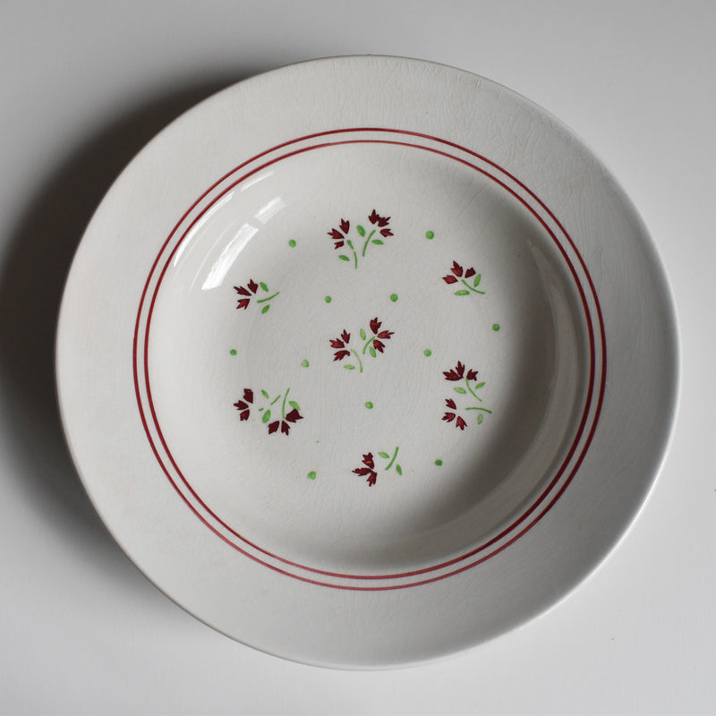 Antique Deep Plate K&G Luneville Monique C