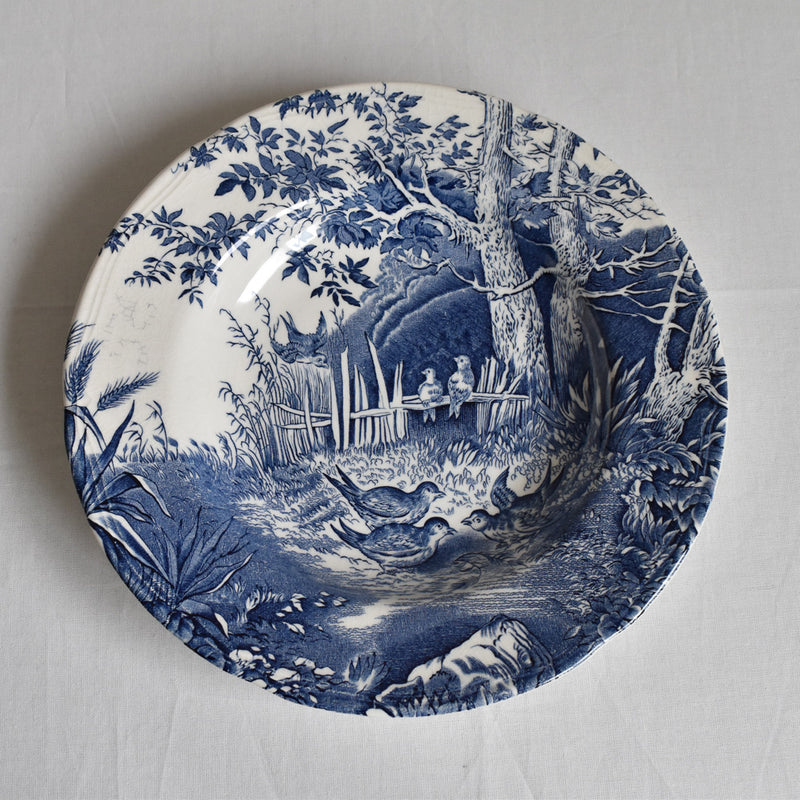 Antique Deep Dish Lunéville Grand Feu Tradition G