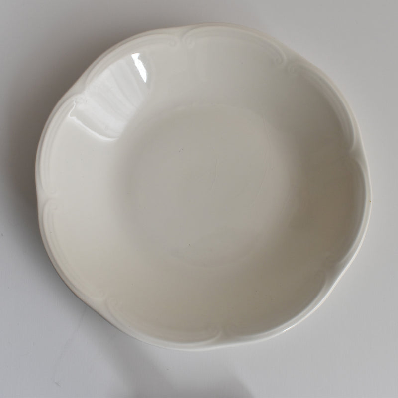 Vintage deep plate, kiln unknown B